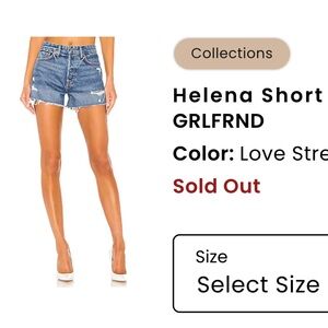 GRLFRND HELENA Love Street Jean Shorts